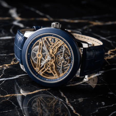 Montre à tourbillon squelette