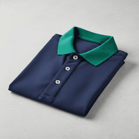 Contrast Collar Sport Polo Shirt