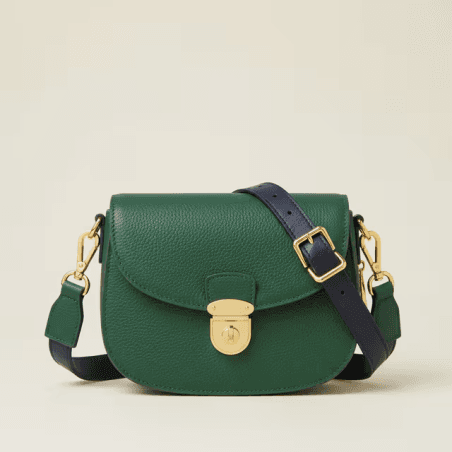 Sac besace en cuir porté croisé
